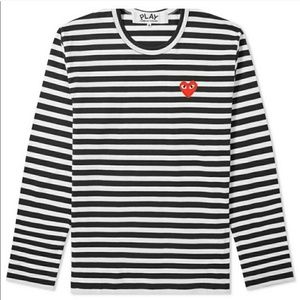 CDG Striped Logo Long Sleeve